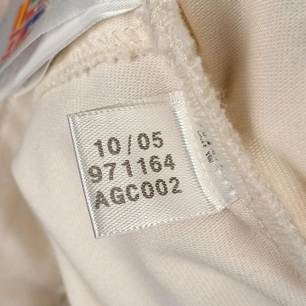 Adidas AGC002 All White Canvas Shorts 3 Stripe w/ Zipper 2005 12